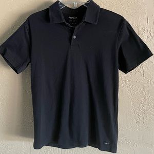 Black Youth Small RVCA Polo